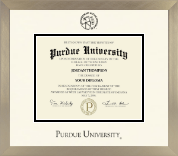 Purdue University diploma frame - Icon in Light Champagne