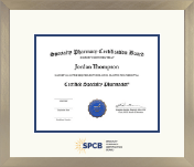 Specialty Pharmacy Certification Board certificate frame - Dimensions Certificate Frame in Light Champagne