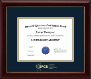Specialty Pharmacy Certification Board certificate frame - Gold Embossed Certificate Frame in Gallery