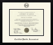 Certified Public Accountant diploma frame - Icon in Gotham