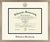 Villanova University diploma frame - Icon in Light Champagne