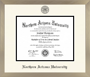 Northern Arizona University diploma frame - Icon in Light Champagne