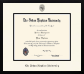 Johns Hopkins University diploma frame - Icon in Gotham