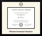 Western Governors University diploma frame - Icon in Gotham
