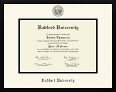 Radford University diploma frame - Icon in Gotham
