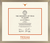 The University of Texas at Austin diploma frame - Icon Diploma Frame in Light Champagne