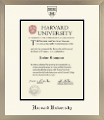 Harvard University diploma frame - Icon in Light Champagne