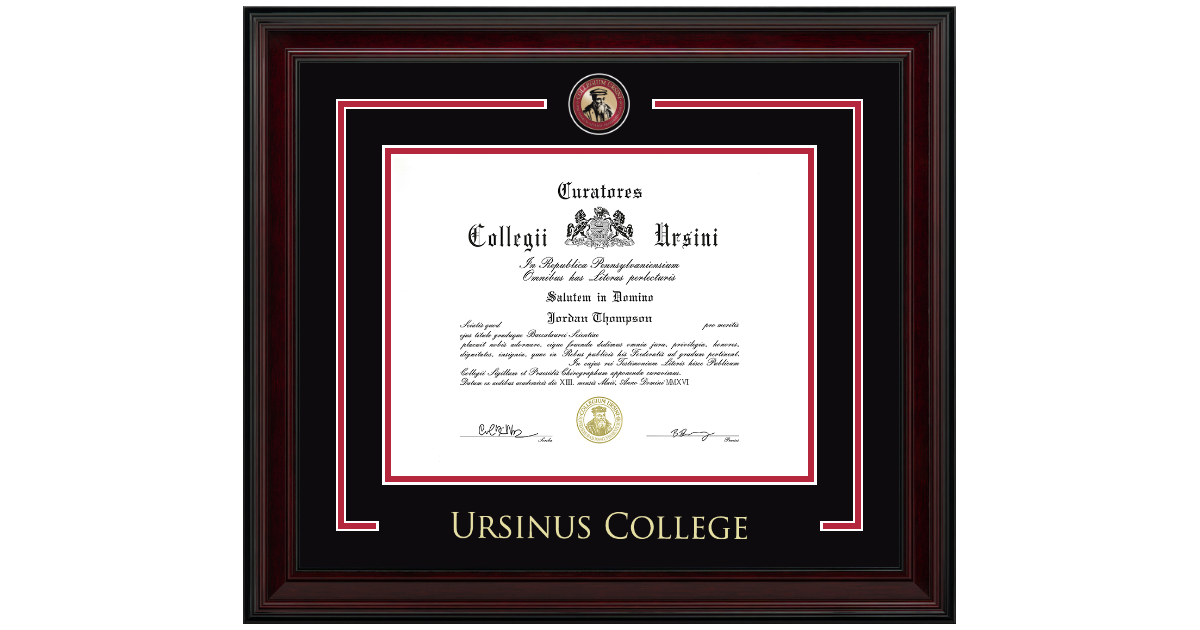 Showcase Diploma Frame in Encore Ursinus College - Item #460082