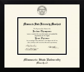Minnesota State University Moorhead diploma frame - Icon in Gotham