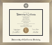 University of California Berkeley diploma frame - Icon in Light Champagne