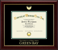University of Wisconsin Green Bay diploma frame - Gold Embossed Diploma Frame in Gallery