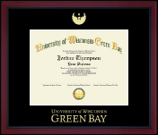 University of Wisconsin Green Bay diploma frame - Gold Embossed Achievement Editon Diploma Frame in Academy