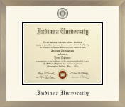 Indiana University Bloomington diploma frame - Icon in Light Champagne