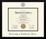 University of California Davis diploma frame - Icon in Gotham