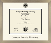 Northern Kentucky University diploma frame - Icon in Light Champagne