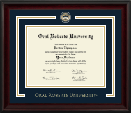 Oral Roberts University diploma frame - Showcase Diploma Frame in Encore