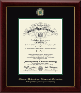 Missouri University of Science and Technology diploma frame - Masterpiece Medallion Diploma Frame in Gallery