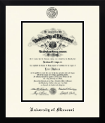 University of Missouri Columbia diploma frame - Icon in Gotham