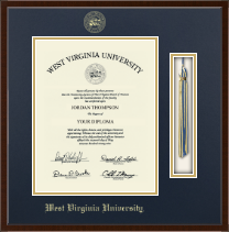 West Virginia University diploma frame - Tassel & Cord Diploma Frame in Delta