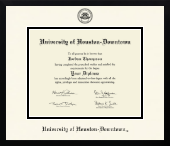 University of Houston Downtown diploma frame - Icon in Gotham