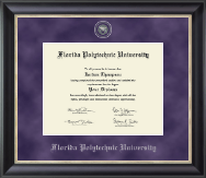 Florida Polytechnic University diploma frame - Regal Diploma Frame in Noir