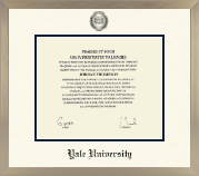Yale University diploma frame - Icon Diploma Frame in Light Champagne