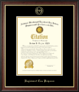PTIN Directory Inc. certificate frame - Registered Tax Preparer Gold Embossed Certificate Frame in Studio Gold