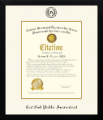 PTIN Directory Inc. certificate frame - Certified Public Accountant Dimensions Certificate Frame in Gotham