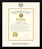 PTIN Directory Inc. certificate frame - Registered Tax Preparer Dimensions Certificate Frame in Gotham