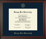 George Fox University diploma frame - Gold Embossed Diploma Frame in Studio