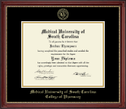 Medical University of South Carolina diploma frame - Gold Embossed Diploma Frame in Kensington Gold