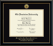 Old Dominion University diploma frame - Gold Engraved Medallion Diploma Frame in Onyx Gold