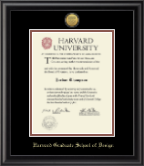 Harvard University diploma frame - Gold Engraved Medallion Diploma Frame in Midnight
