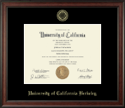 University of California Berkeley diploma frame - Gold Embossed Diploma Frame in Studio