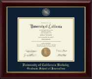University of California Berkeley diploma frame - Masterpiece Medallion Diploma Frame in Gallery