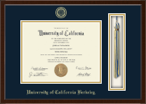 University of California Berkeley diploma frame - Tassel & Cord Diploma Frame in Delta