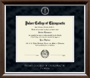 Palmer College of Chiropractic Florida diploma frame - Silver Embossed Diploma Frame in Devonshire