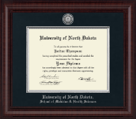 University of North Dakota diploma frame - Presidential Silver Engraved Diploma Frame in Premier