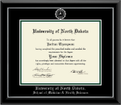 University of North Dakota diploma frame - Silver Embossed Diploma Frame in Onyx Silver