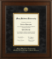 Mary Baldwin University diploma frame - Presidential Gold Engraved Diploma Frame in Madison