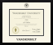 Vanderbilt University diploma frame - Icon Diploma Frame in Gotham
