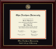 Ohio Northern University diploma frame - Masterpiece Medallion Diploma Frame in Gallery
