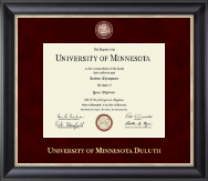 University of Minnesota Duluth diploma frame - Regal Diploma Frame in Noir