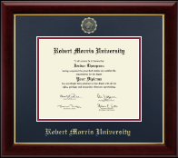 Robert Morris University in Pennsylvania diploma frame - Gold Embossed Diploma Frame in Gallery