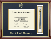 Robert Morris University in Pennsylvania diploma frame - Tassel & Cord Diploma Frame in Southport Gold