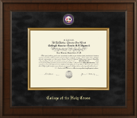 College of the Holy Cross diploma frame - Presidential Masterpiece Diploma Frame in Madison