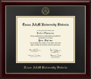 Texas A&M University Victoria diploma frame - Gold Embossed Diploma Frame in Gallery
