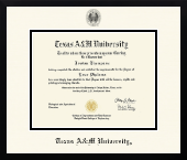 Texas A&M University diploma frame - Icon Diploma Frame in Gotham