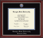 Georgia State University diploma frame - Masterpiece Medallion Diploma Frame in Kensington Silver