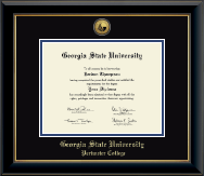 Georgia State University diploma frame - Gold Engraved Medallion Diploma Frame in Onyx Gold